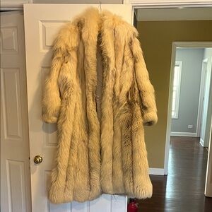 York Furrier full length Scandinavian Fox coat.  Total luxury.